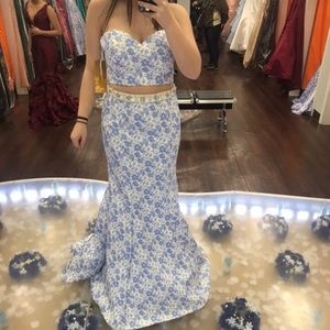 Beautiful Two Piece Prom gown